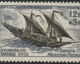 1957 France SG.1322  Stamp Day U/M (MNH)