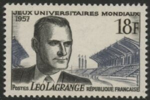 1957 France SG.1345 Universities World Games U/M (MNH)