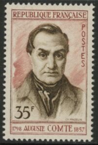 1957 France SG.1346 Death Cent of Auguste Comte U/M (MNH)