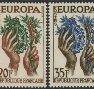 1957 France SG.1347-8 Europa Set of 2 values U/M (MNH)