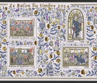 2014 France MS5606 Great Hours in the History of France Mini Sheet U/M (MNH)