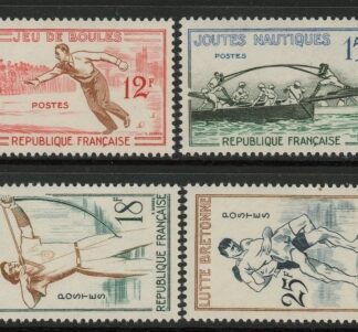 1958 France SG.1385-8 French Traditional Games Set of 4 values  U/M (MNH)