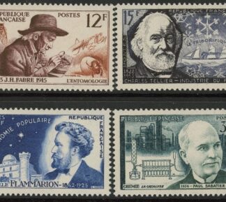 1956 France SG.1280-3 French Scientists Set of 4 values U/M (MNH)