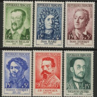 1958 France SG.1390-5 Red Cross Fund Set of 6 values U/M (MNH)