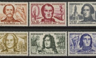 1959 France SG.1428-33 Red Cross Fund Set of 6 values U/M (MNH)