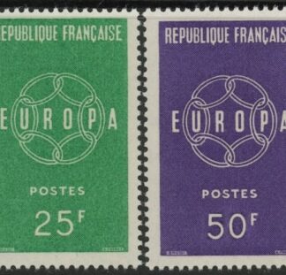 1959 France SG.1440-1 Europa Set of 2 values U/M (MNH