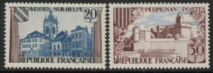 1959 France SG.1446-7 Views Set of 2 values U/M (MNH)