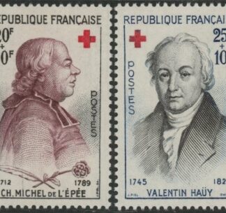 1959 FRance SG.1448-9 Red Cross Fund Set of 2 Values U/M (MNH)