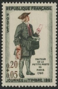 1961 France SG.1516 Stamp Day & Red Cross Fund U/M (MNH)