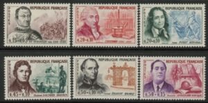 1961 France SG.1525-30 Red Cross Fund Set of 6 values U/M (MNH)