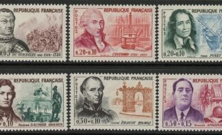 1961 France SG.1525-30 Red Cross Fund Set of 6 values U/M (MNH)