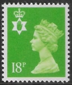 NI47a 18p bright green  perf 14  Questa  U/M (MNH)