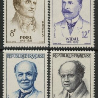 1958 France SG.1367-70 French Doctors Set of 4 values U/M (MNH)