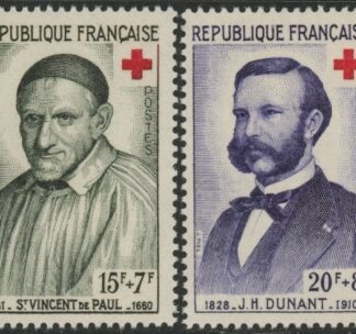 1958 France SG.1411-2 Red Cross Fund Set of 2 values U/M (MNH)