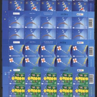 2000 Guernsey  EUROPA sheets complete. Face Value £14.50 U/M (MNH)