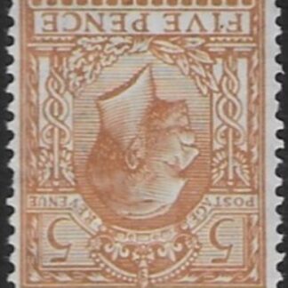 SG.381wi  5d brown  watermark inverted. Lightly mounted mint.