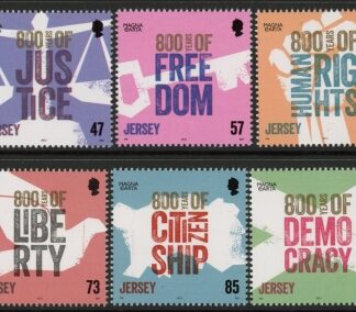 2015 Jersey SG.1948-53 800th Anniv. of Magna Carta. Face Value £4.20 U/M (MNH)
