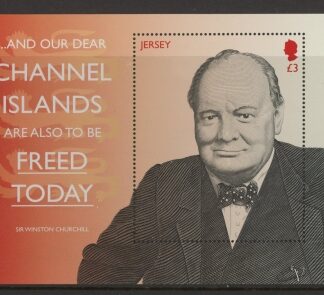 2015 Jersey MS.1947  50th Death Anniv. of Winston Churchill. mini sheet. Face Value £3.00 U/M (MNH)