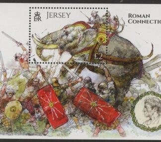 2014 Jersey MS.1867  Jersey's Roman Connections. mini sheet. Face Value £2.00 U/M (MNH)