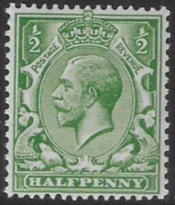 SG.351 N14(1) ½d green U/M (MNH).