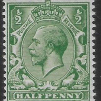 SG.353 N14(2)  ½d deep green U/M (MNH).