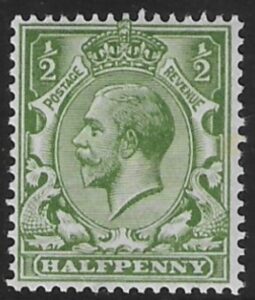 SG351-6 N14(12) ½d olive green U/M (MNH).