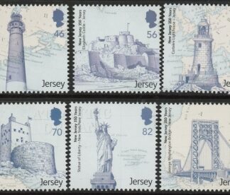 2014 Jersey SG.1868-73 350th Anniv. U.S. state New Jersey. Face Value £4.05 U/M (MNH)