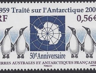 2009 French Antarctic. SG.621q  50th Anniv. Antarctic Treaty. U/M (MNH)