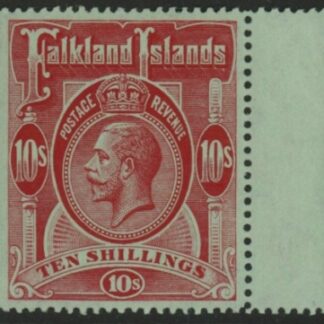 1914 Falkland Islands  SG.68  10/- red/green. mounted mint