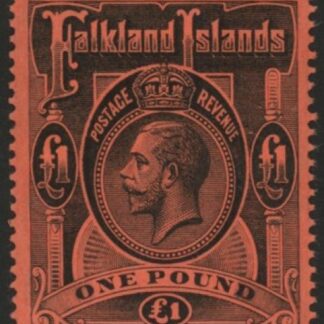 1914 Falkland Islands - SG.69  £1  black/red.U/M (MNH)