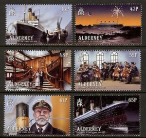 2012 Alderney A448-53 Centenary of Sinking of Titanic. U/M (MNH)