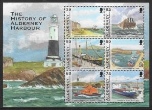 2012 Alderney MSA473 History of Alderney Harbour. U/M (MNH)
