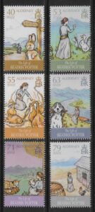 2013 Alderney  A494-9  The Life of Beatrix Potter. U/M (MNH)