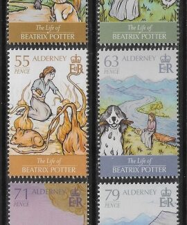2013 Alderney  A494-9  The Life of Beatrix Potter. U/M (MNH)