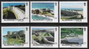 2015 Alderney  A552-7 Alderney Forts. U/M (MNH)