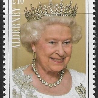 2015 Alderney  A558 QEII Britains Longest Reigning Monarch. U/M (MNH)