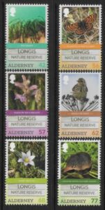 2016 Alderney  A567-72  Longis Nature Reserve. U/M (MNH)