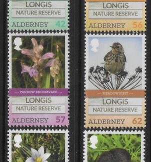 2016 Alderney  A567-72  Longis Nature Reserve. U/M (MNH)