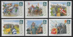 2016 Alderney  A580-5  950th Anniv. Battle of Hastings. U/M (MNH)