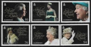 2018 Alderney  A629-34  65th Anniv. of Coronation of QEII. U/M (MNH)