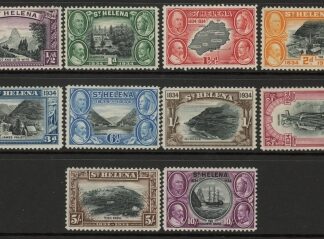 1934 St. Helena SG.114-123  Centenary of British Colonisation. set 10vals.  mounted mint.