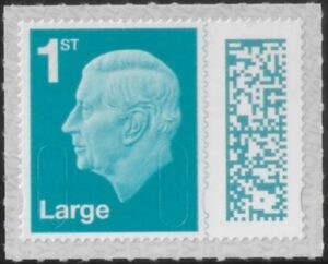 V5003 1st Large blue-green M24L MAIL (from sheet) U/M (MNH