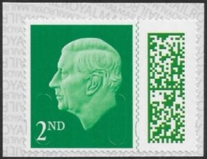 V5010 2nd green M24L MEIL (from booklet) U/M (MNH