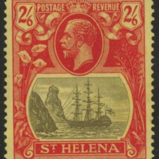 1922 St. Helena SG.109 2/6d grey & red/yellow U/M (MNH)