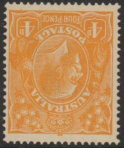 1920 Australia SG.22w 4d orange.inverted wmk. mounted mint.