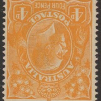 1920  Australia  SG.22w 4d orange.inverted wmk. mounted mint.