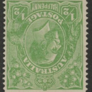 1916  Australia  SG.20w ½d green inverted wmk. mounted mint.