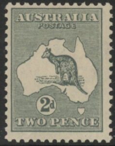 1915 Australia SG.24 2d grey (Die I). lightly mounted mint.