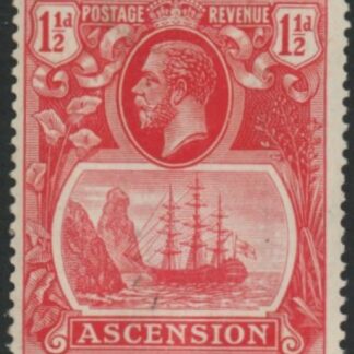 1924-33 Ascension Island SG.12  1½d  rose-red U/M (MNH)