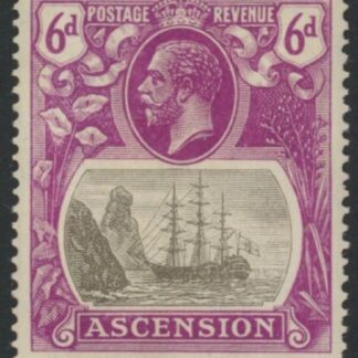 1924 Ascension Island  SG.16  6d grey-black and bright violet. U/M (MNH)